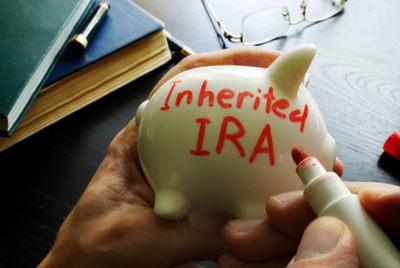 inherited IRA written on piggy bank